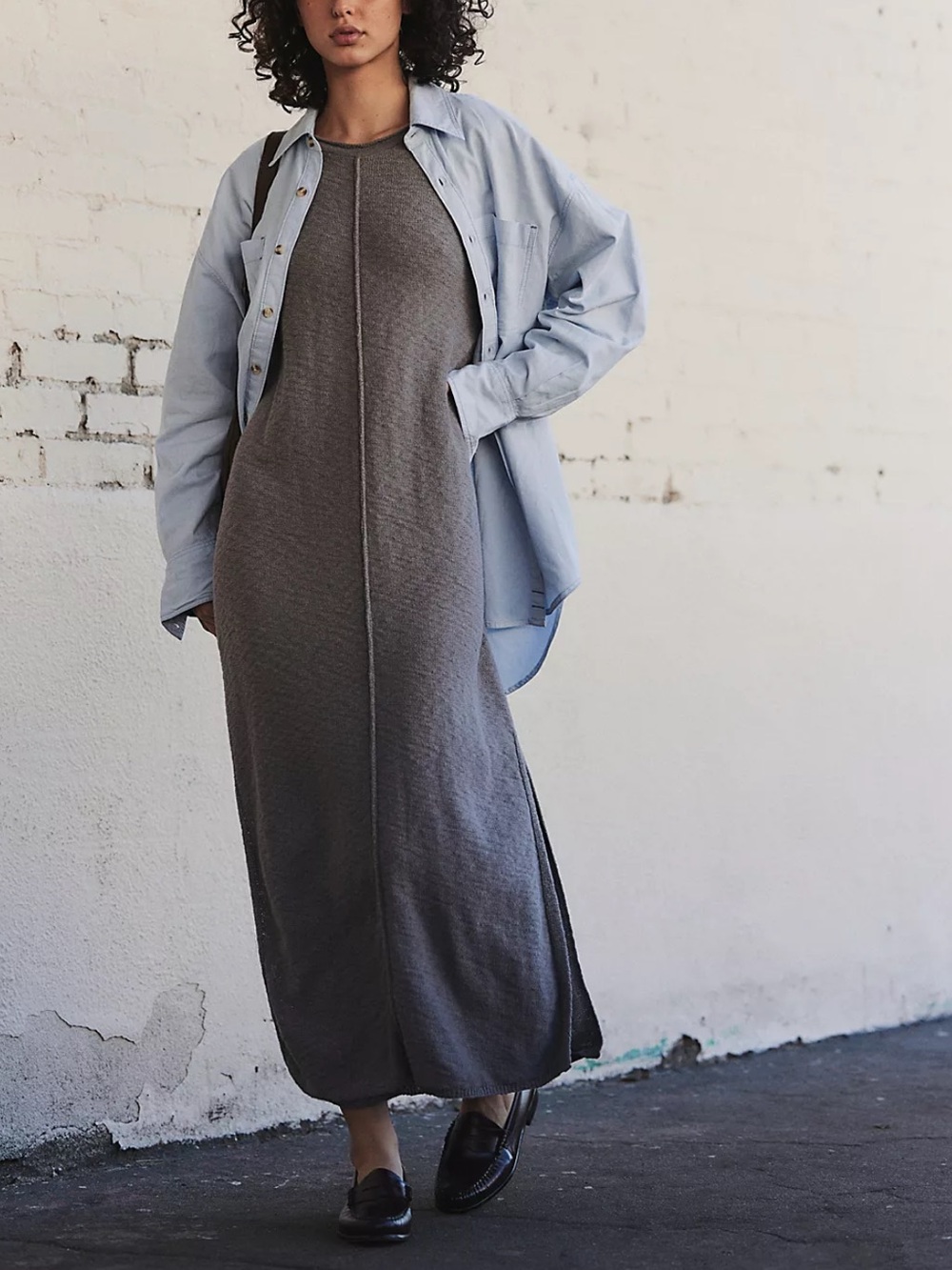 Free People free-est Bri Sweater Maxi Dress